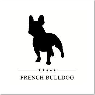 French Bulldog Black Silhouette Posters and Art